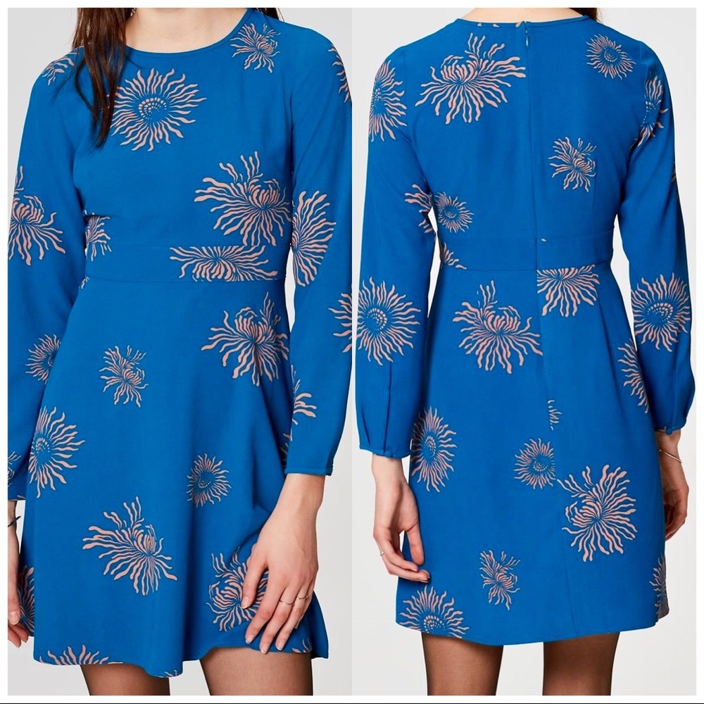 Ann Taylor LOFT Floral Flare Dress 👗 NWT